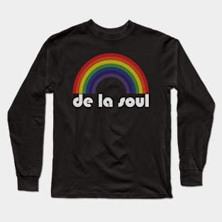 De La Soul Vintage Retro Rainbow Long Sleeve T-Shirt